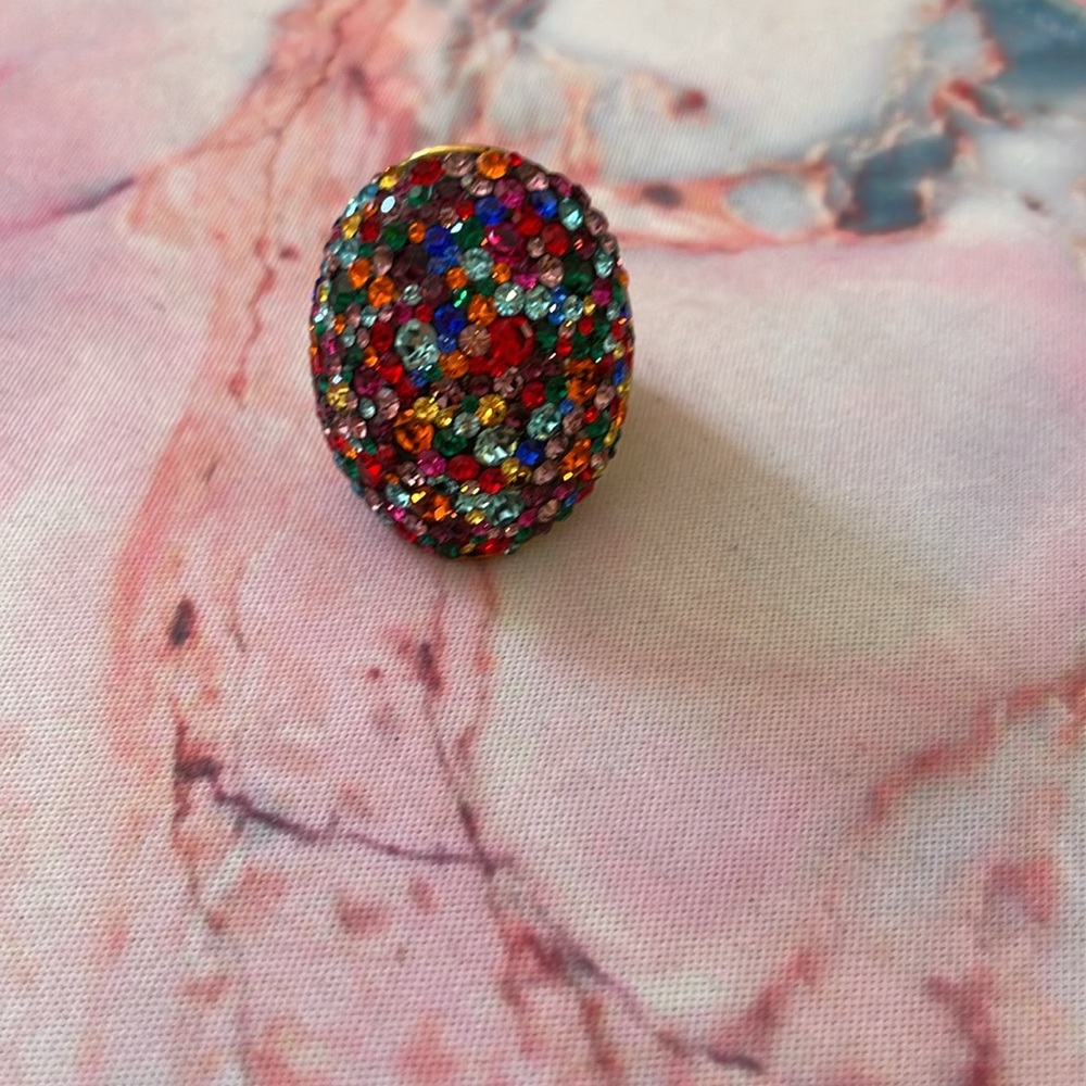 Kate Spade multi color cocktail ring